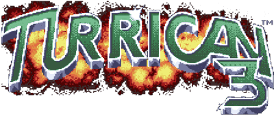 Turrican 3 logo for Amiga